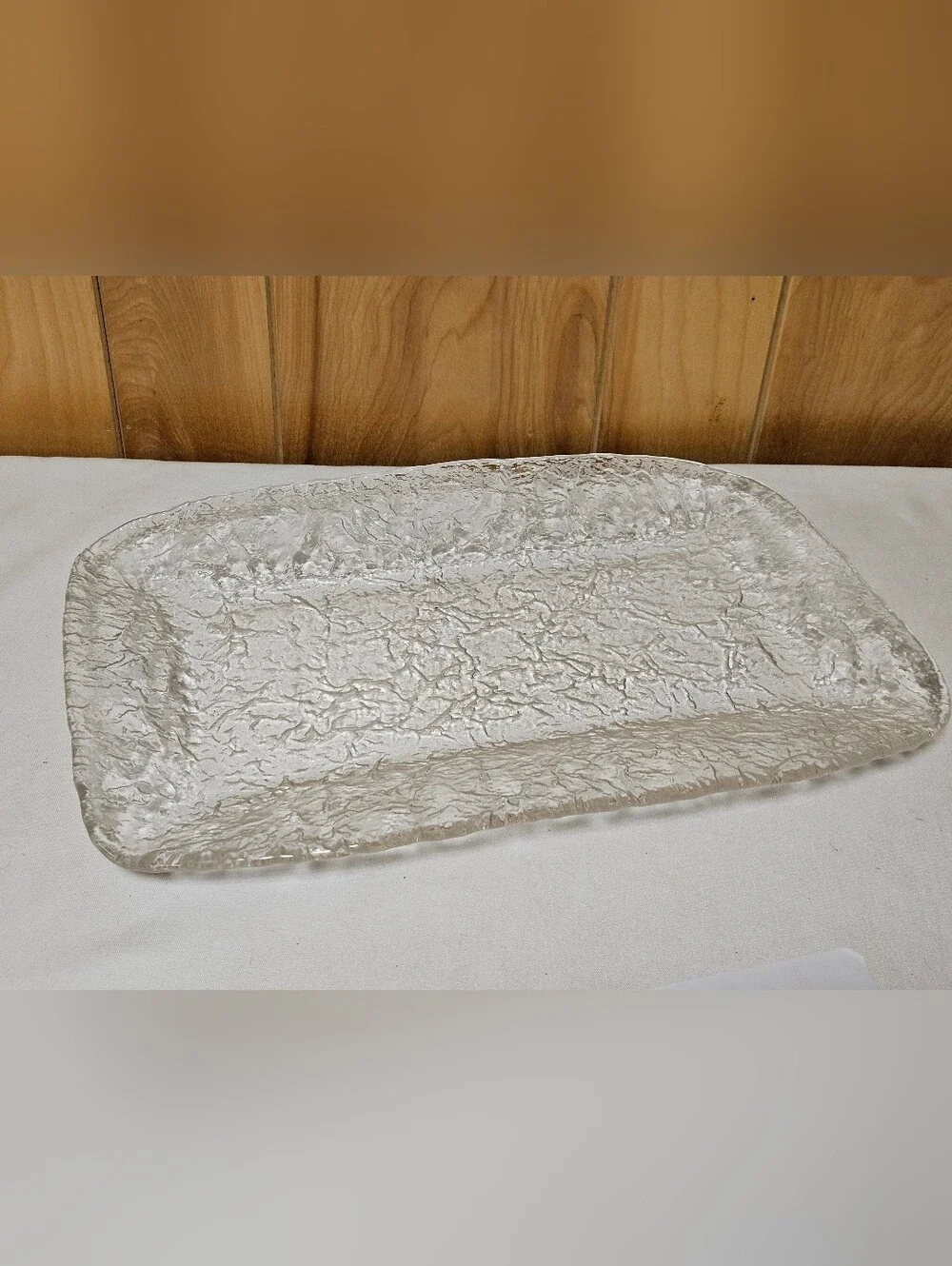 Euro Ice Glass Serving Platter 16